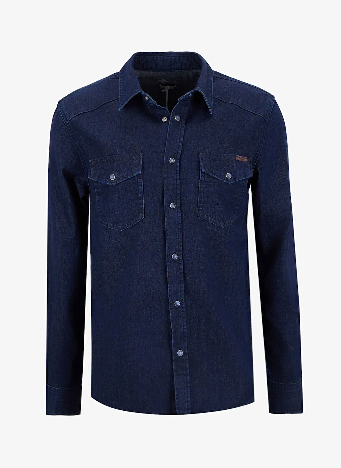 Lee Cooper Slim Fit Mavi Erkek Denim Gömlek 261 LCM 141002 WORNER 3 DENIM