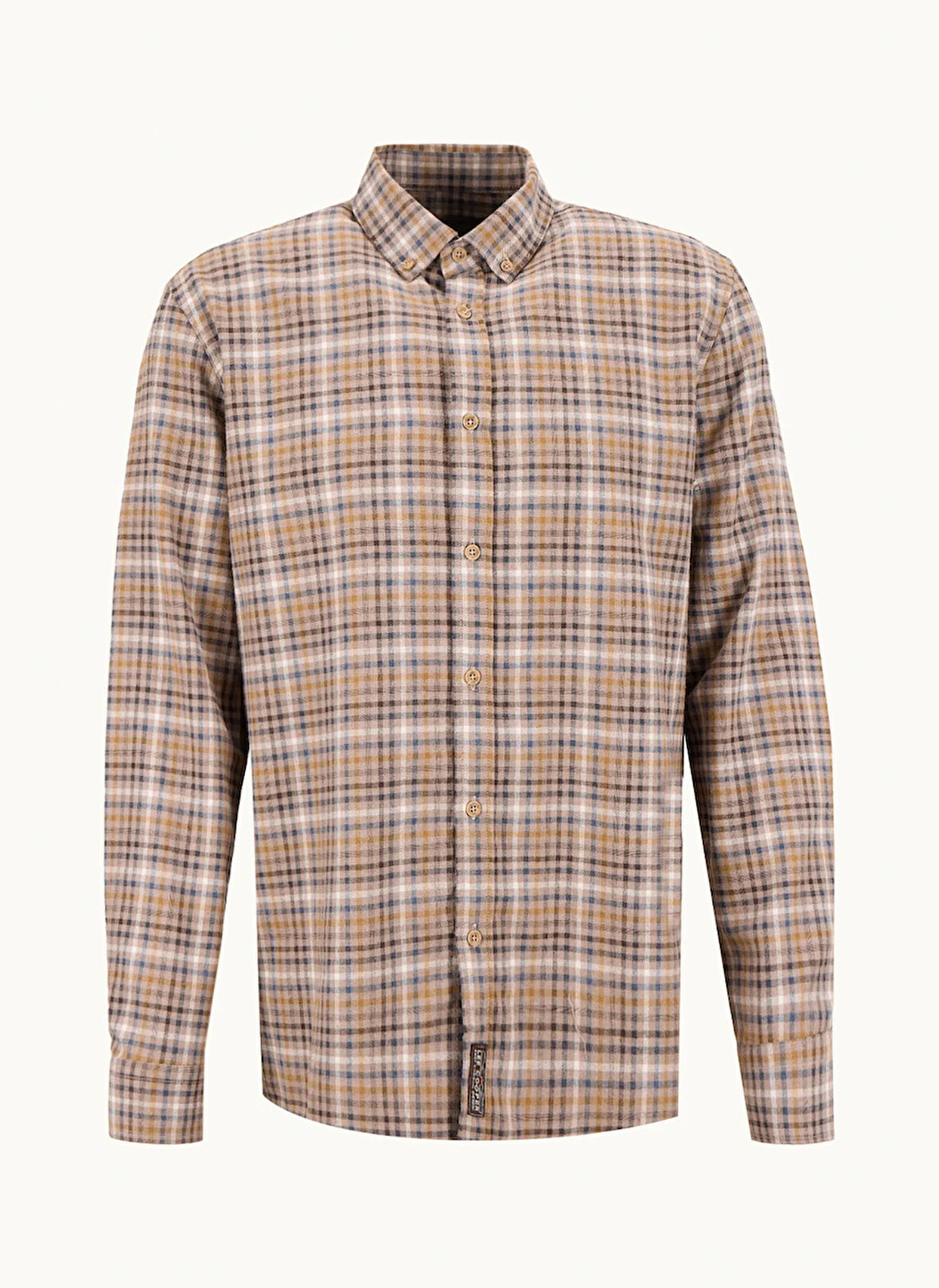 Lee Cooper Regular Fit Bej Erkek Gömlek 261 LCM 241009 LORSE BEJ EKOSE