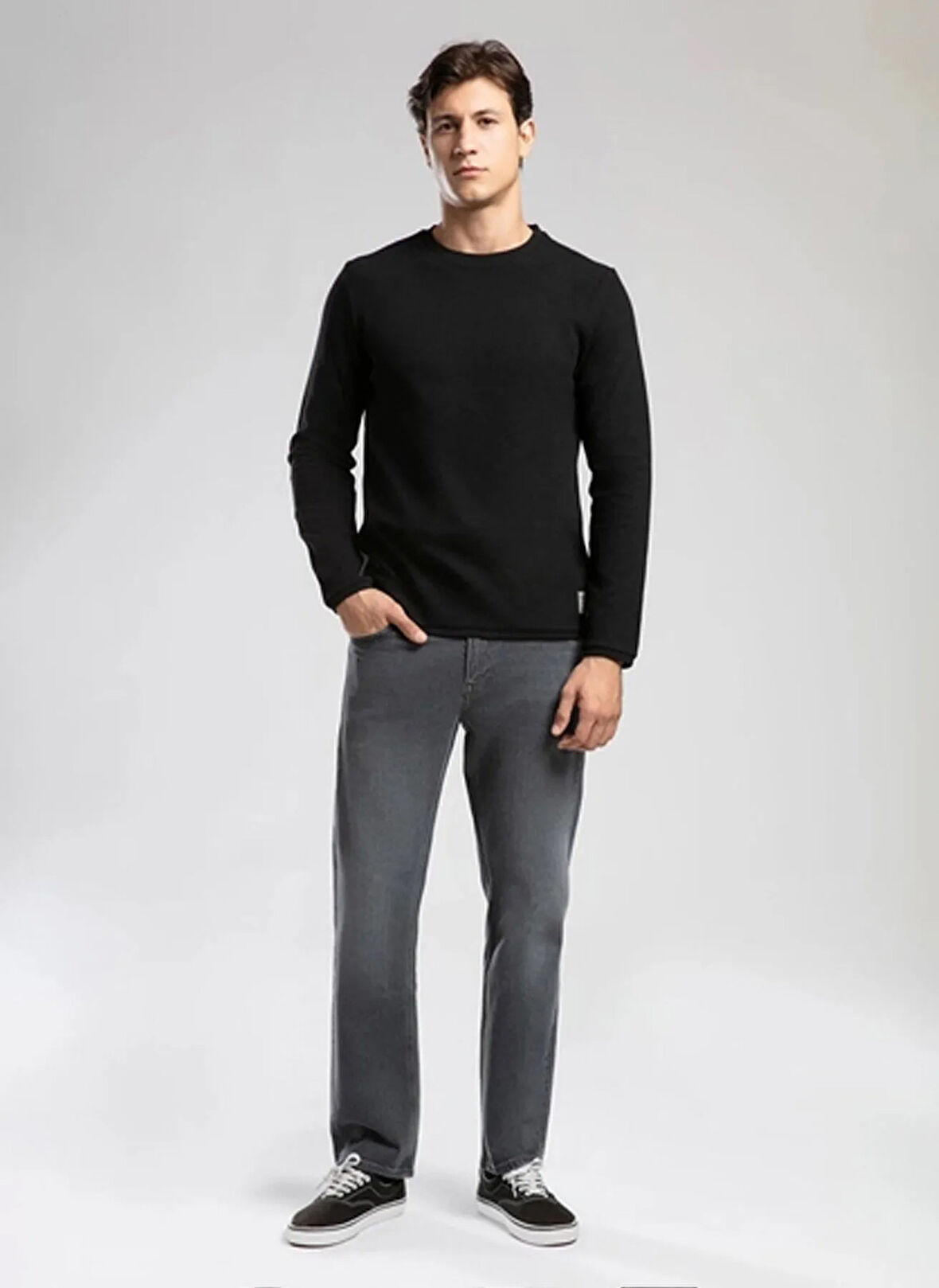 Lee Cooper Yuvarlak Yaka Siyah Erkek Sweatshırt 261 LCM 241032 BEN SİYAH