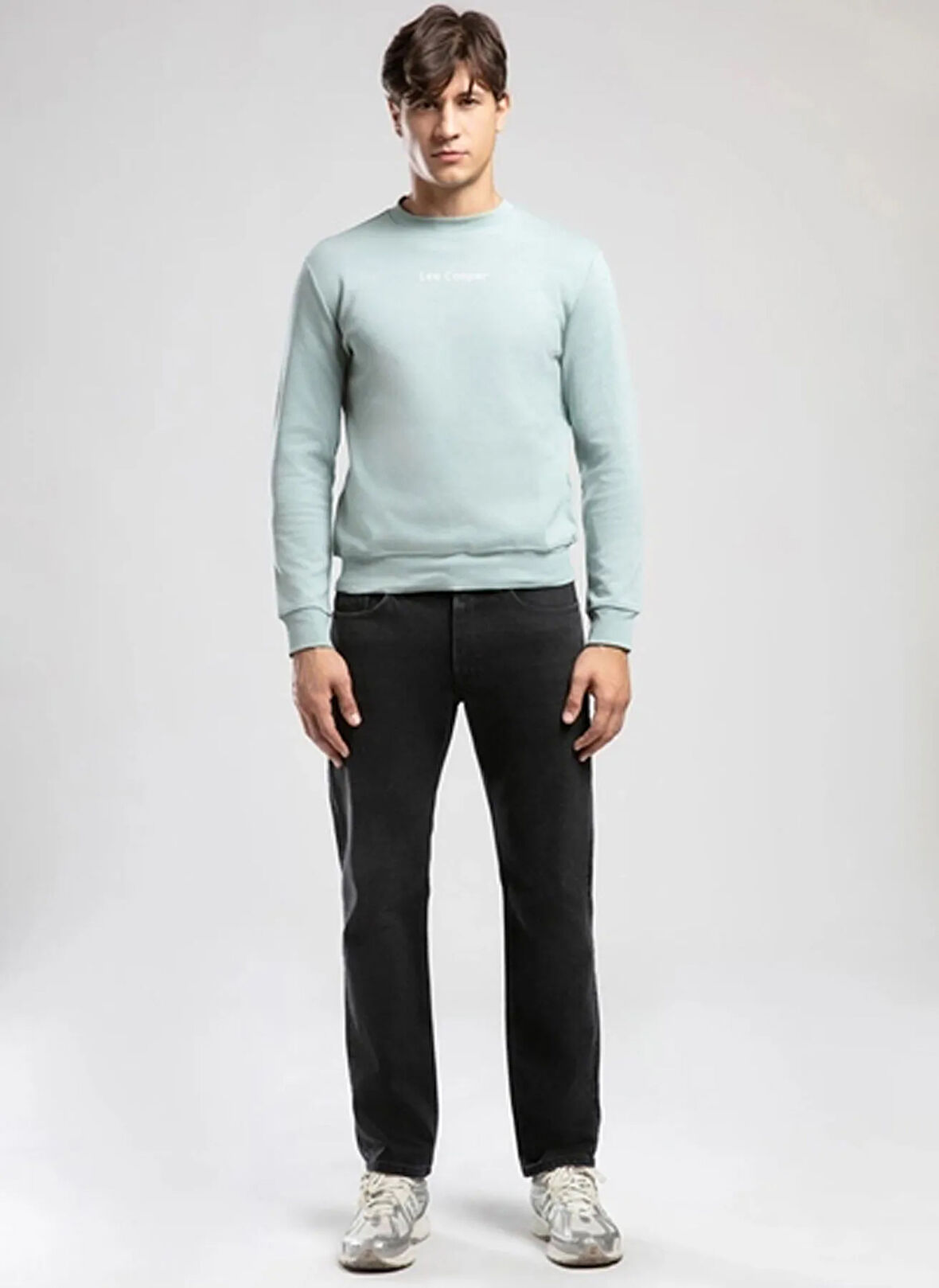 Lee Cooper Yuvarlak Yaka Mint Erkek Sweatshırt 261 LCM 241042 DORRES MINT