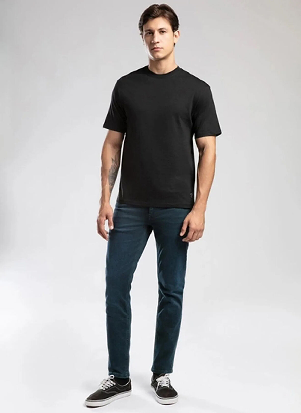 Lee Cooper Yuvarlak Yaka Siyah Erkek T-Shirt 261 LCM 242001 HEVASS SİYAH