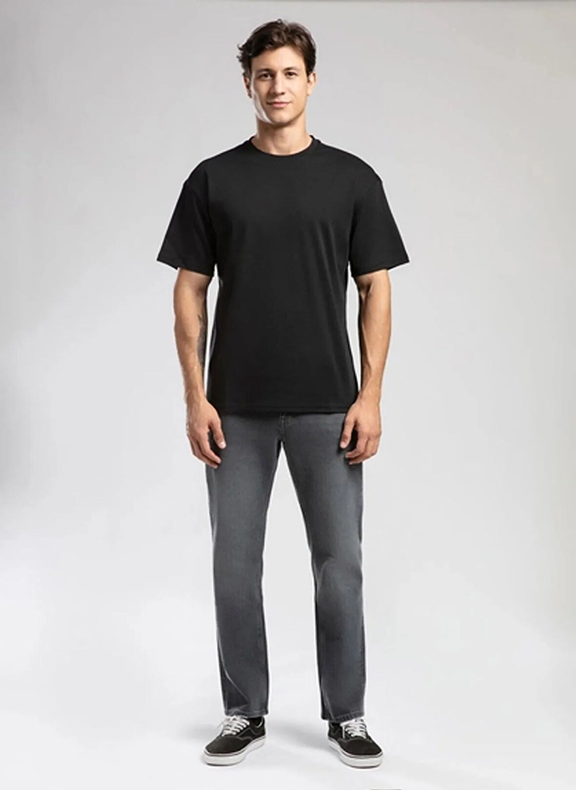 Lee Cooper Yuvarlak Yaka Siyah Erkek T-Shirt 261 LCM 242002 MERISO SİYAH