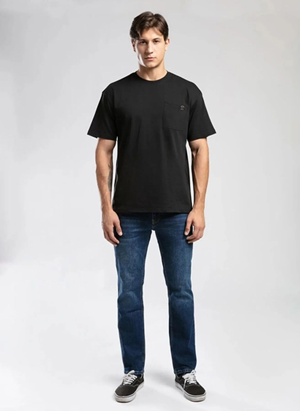 Lee Cooper Yuvarlak Yaka Siyah Erkek T-Shirt 261 LCM 242003 WEST SİYAH