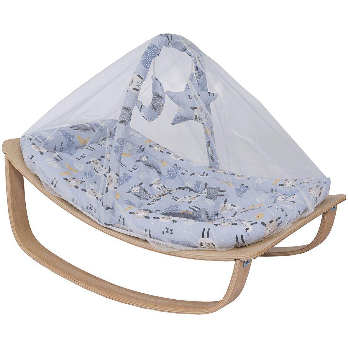 Mamma Zoe 2 Natural Mavi Sallanan Ana Kucağı