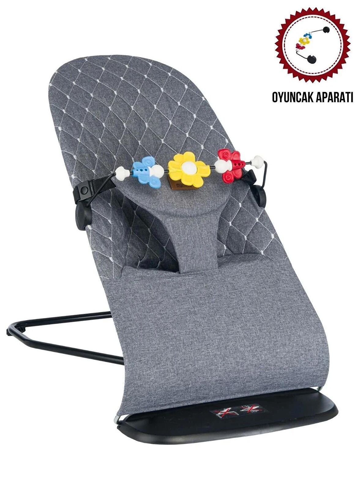 Mamma Smile Cotton Toy Sallanır Üç Kademeli Ana Kucağı + Oyuncak Aparatı