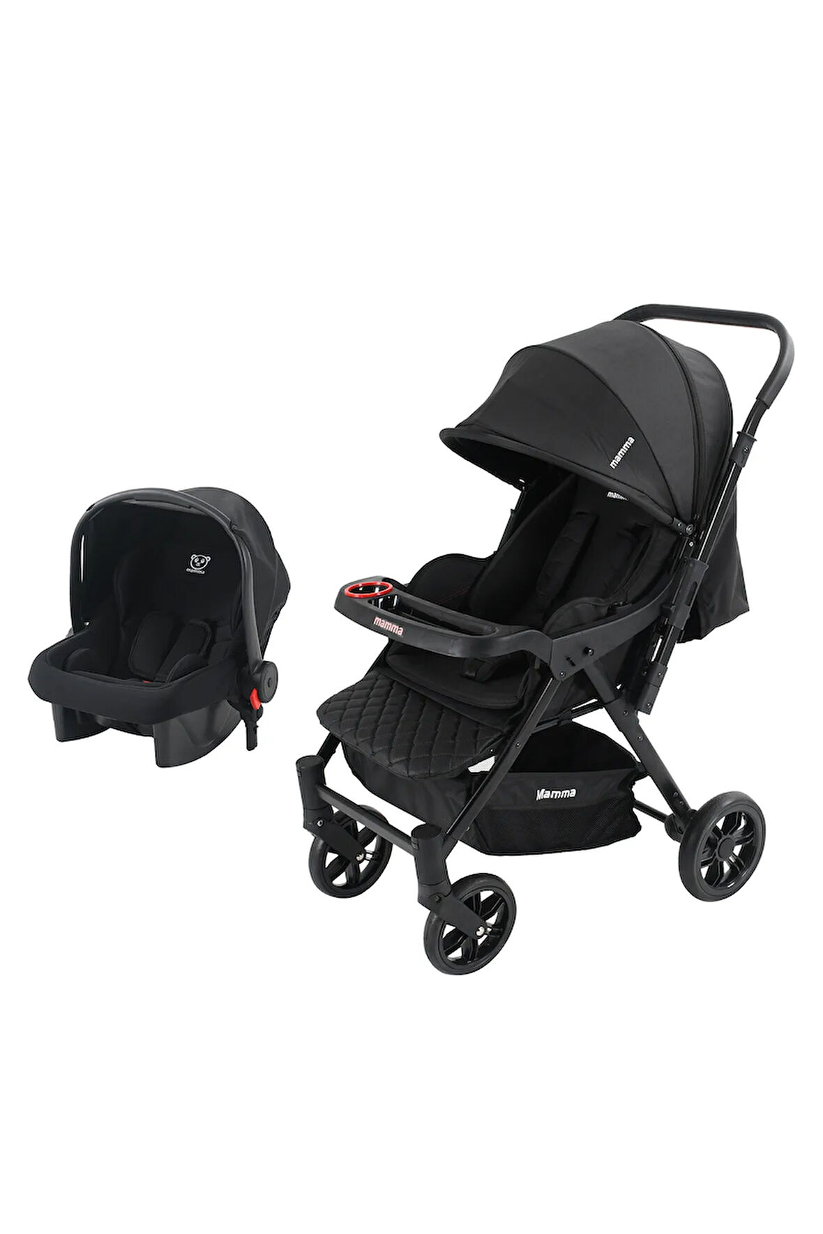 Mamma Alfa Plus 6 in 1 Yeni Nesil Mama Tablalı Çift Yönlü Travel Sistem Bebek Arabası
