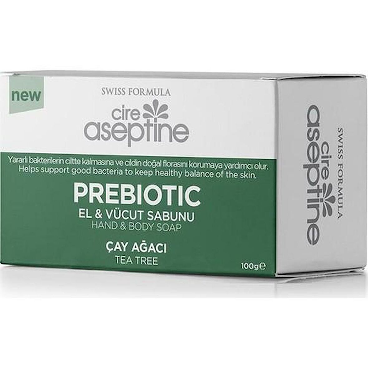 Cire Aseptine Prebiyotik El Vücut Sabunu Çay Ağacı 100 g