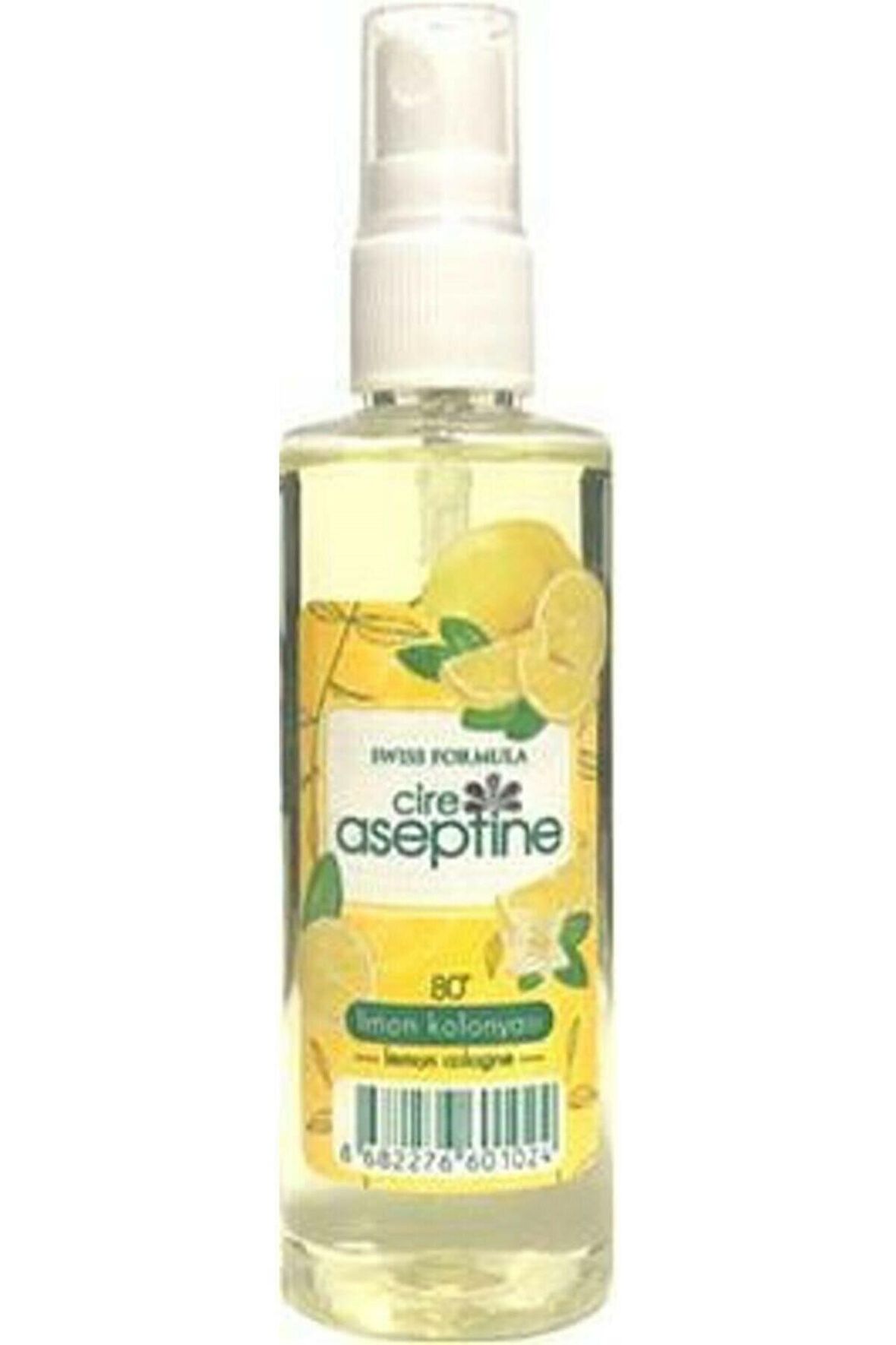 Cire Aseptine Limon Kolonyası 80 Derece Sprey Pet Şişe 100 ml