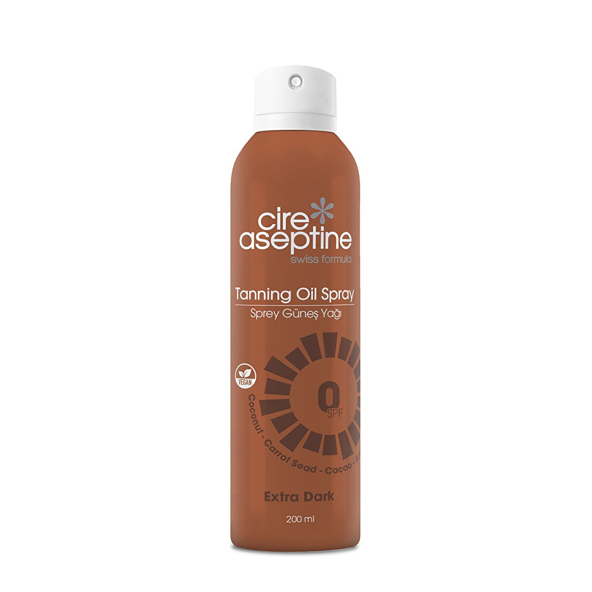 Cire Aseptine Sun 0 Spf Tanning Oil Sprey