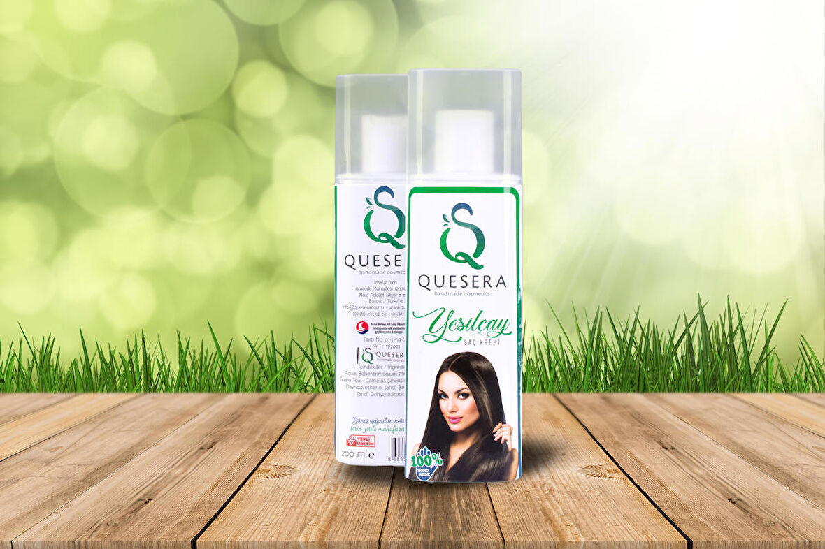 DOĞAL YEŞİL ÇAY AĞACI SAÇ KREMİ EL YAPIMI DOĞALA ÖZDEŞ 200 ML/GRAM.