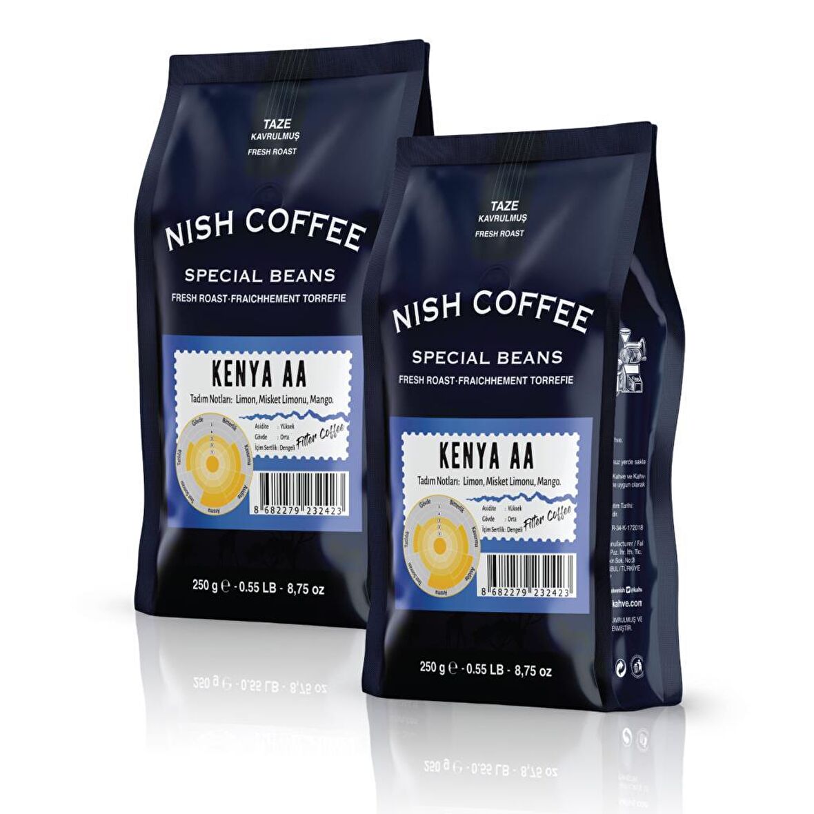 Nish Kahve Kenya Orta Sert-Sert İçim Kağıt Filtre Nyeri Filtre Kahve 2 x 250 gr