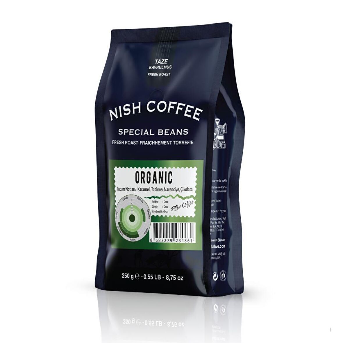 Nish Kahve Organik Organik Filtre Kahve 250 gr