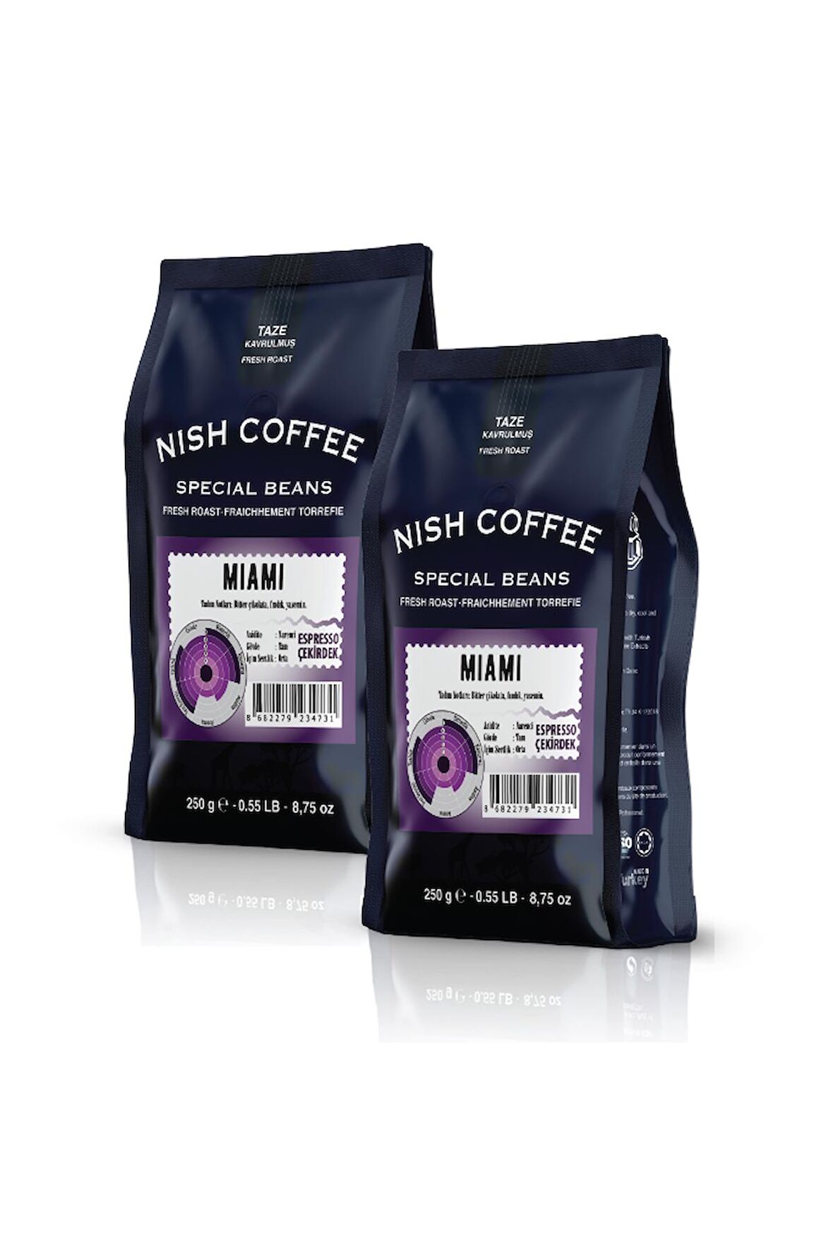 Nish Espresso Miami Kahve 2 x 250 gr