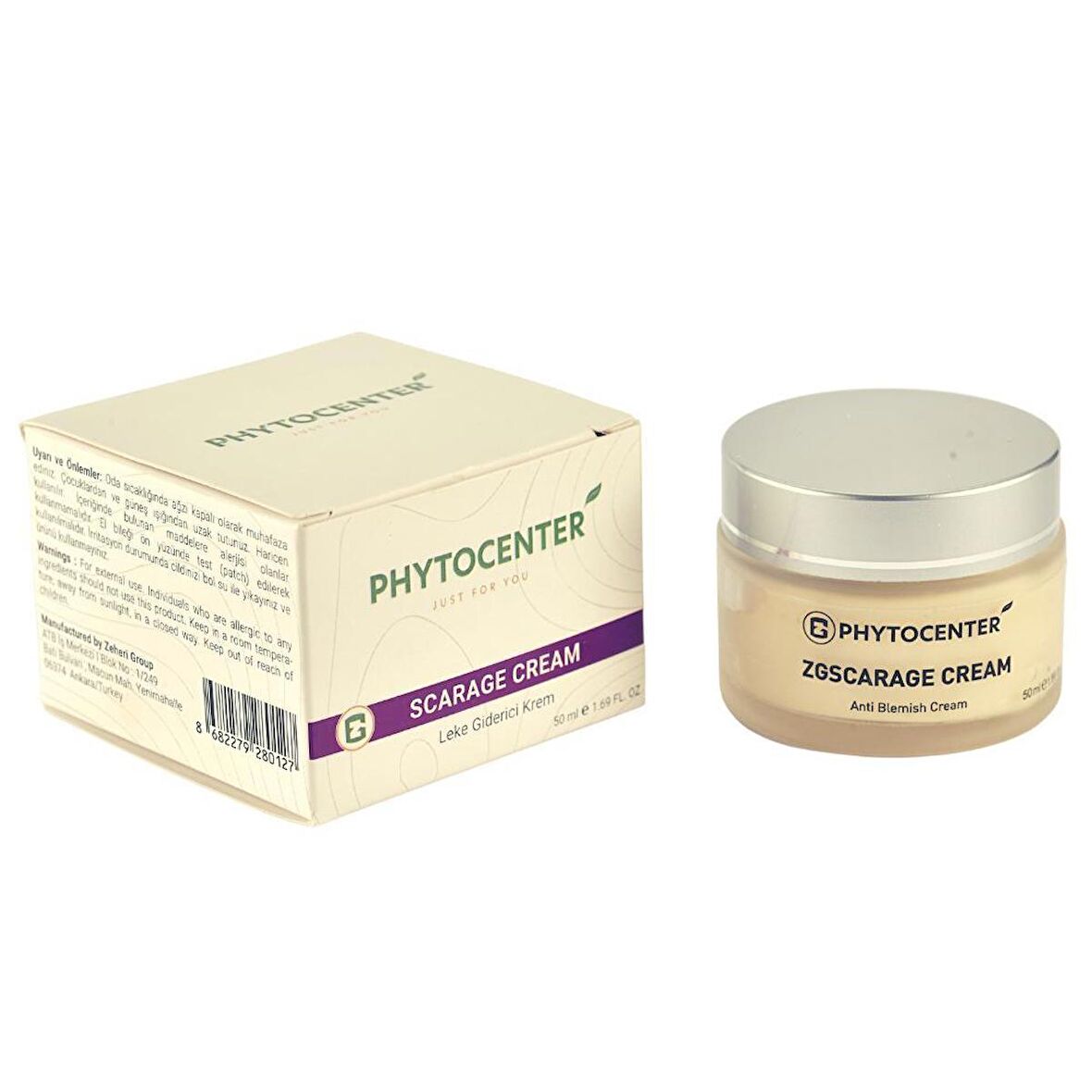 PHYTOCENTER ZGSCARAGE CREAM Leke Giderici Cilt Bakım Kremi 50 ml