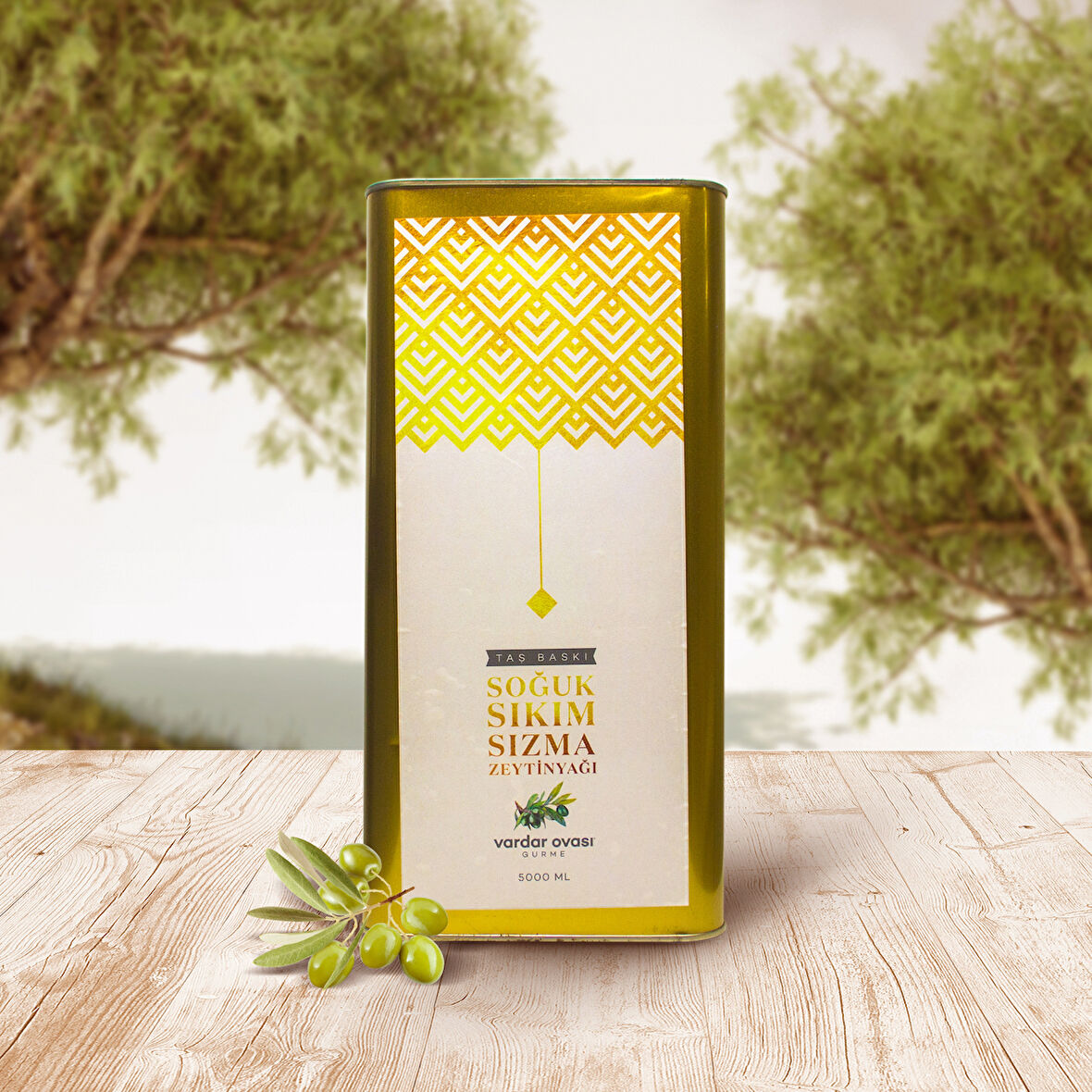  Soğuk Sıkım Zeytinyağı 5000 ml