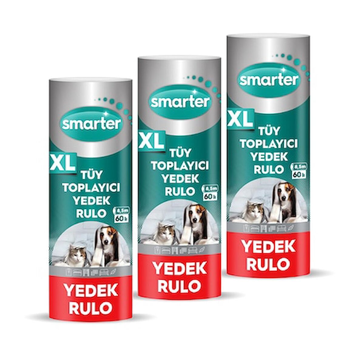 SMARTER XL TÜY TOPLAYICI YEDEK RULO 3 ADET