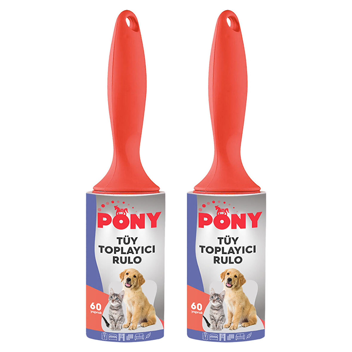 PONY TÜY TOPLAYICI RULO 2 Lİ SET KEDİ KÖPEK