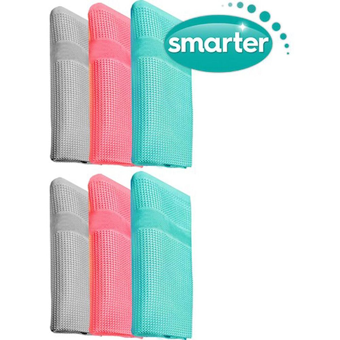 SMARTER PREMIUM MİKROFİBER TEMİZLİK BEZİ 6 LI