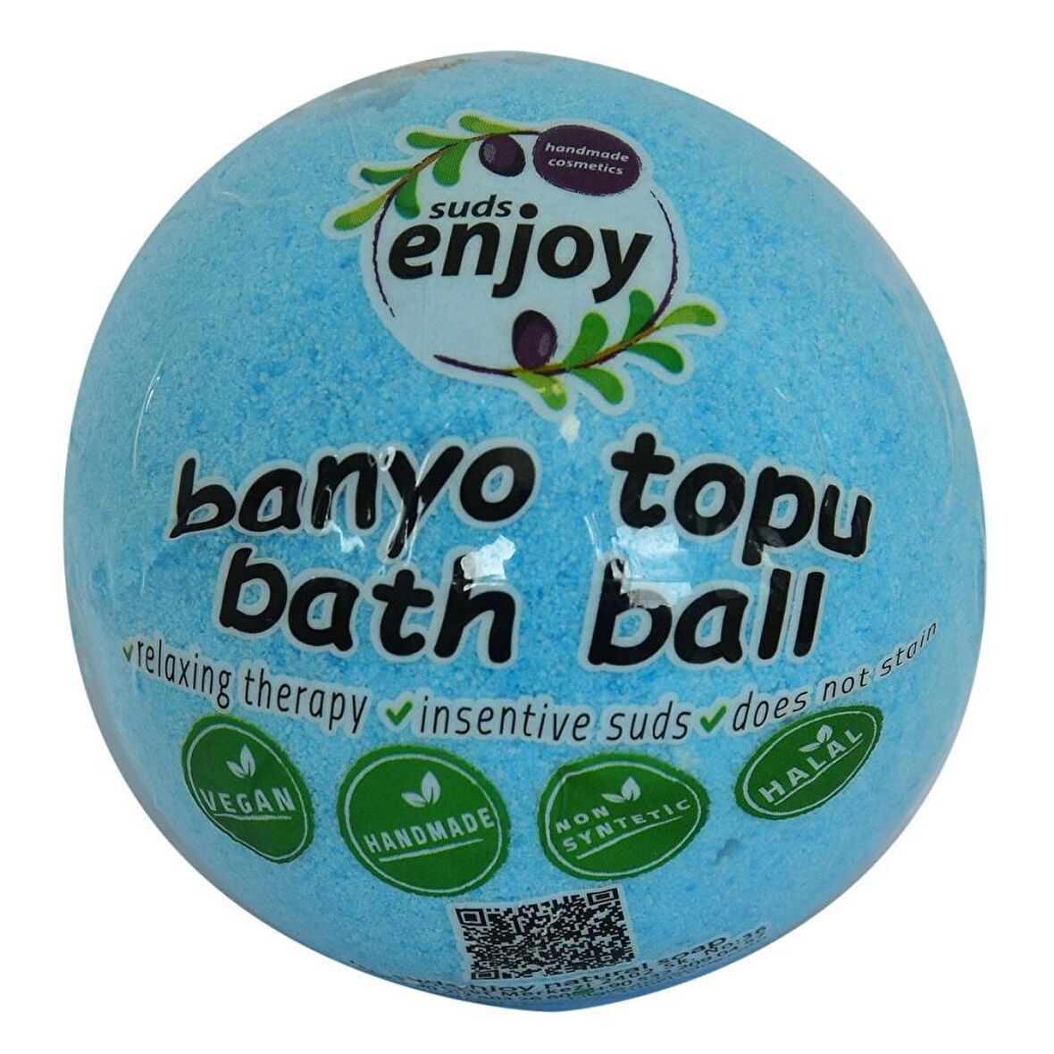 Suds Enjoy El Yapımı Himalaya Tuzlu Banyo Bombası Topu Mavi 100G