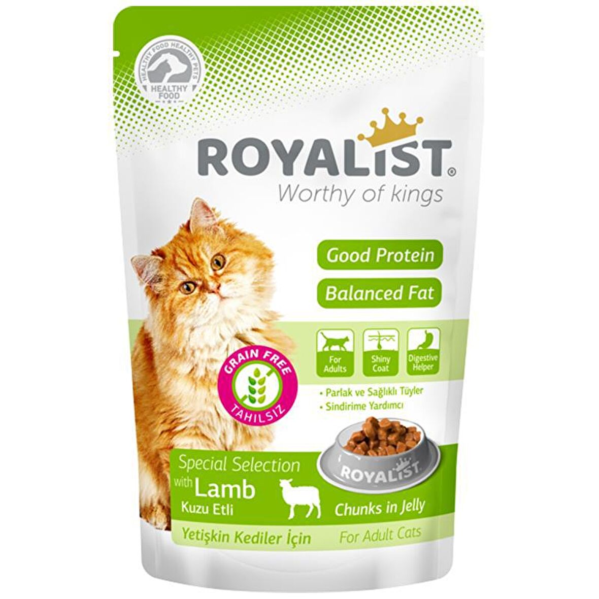 Royalist Kuzu Etli Jelly Konserve Yetişkin Kedi Maması 85 Gr