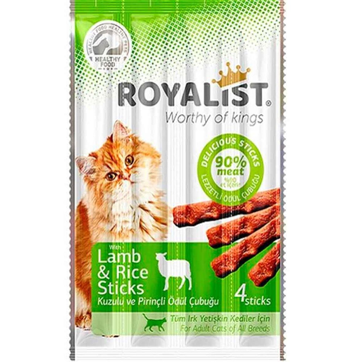 Royalist Kuzu Etli Sticks Kedi Ödülü 4'lü 20 gr