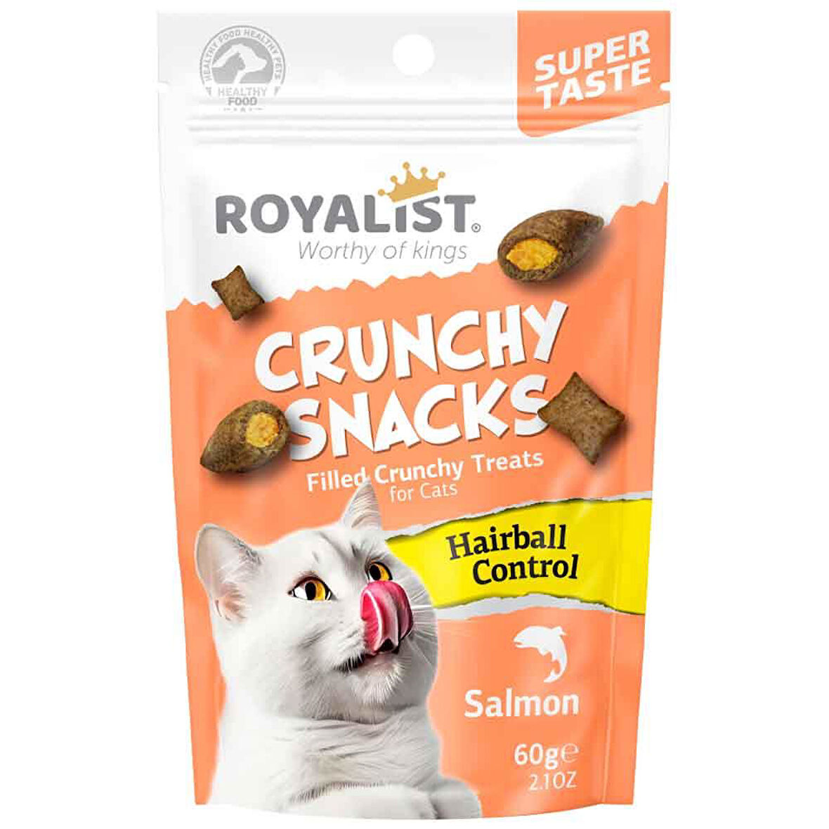 Royalist Kedi Ödülü Crunchy Snacks Somonlu 60 Gr