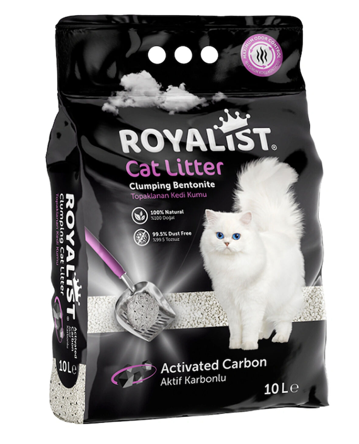 Royalist Aktif Karbonlu Kedi Kumu 10 Lt