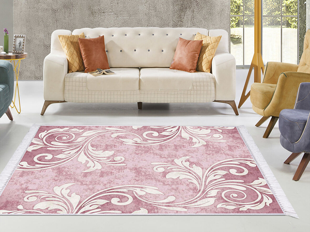 Dekoreko İpek Halı Dijital Saçaklı 2088 Desen 1