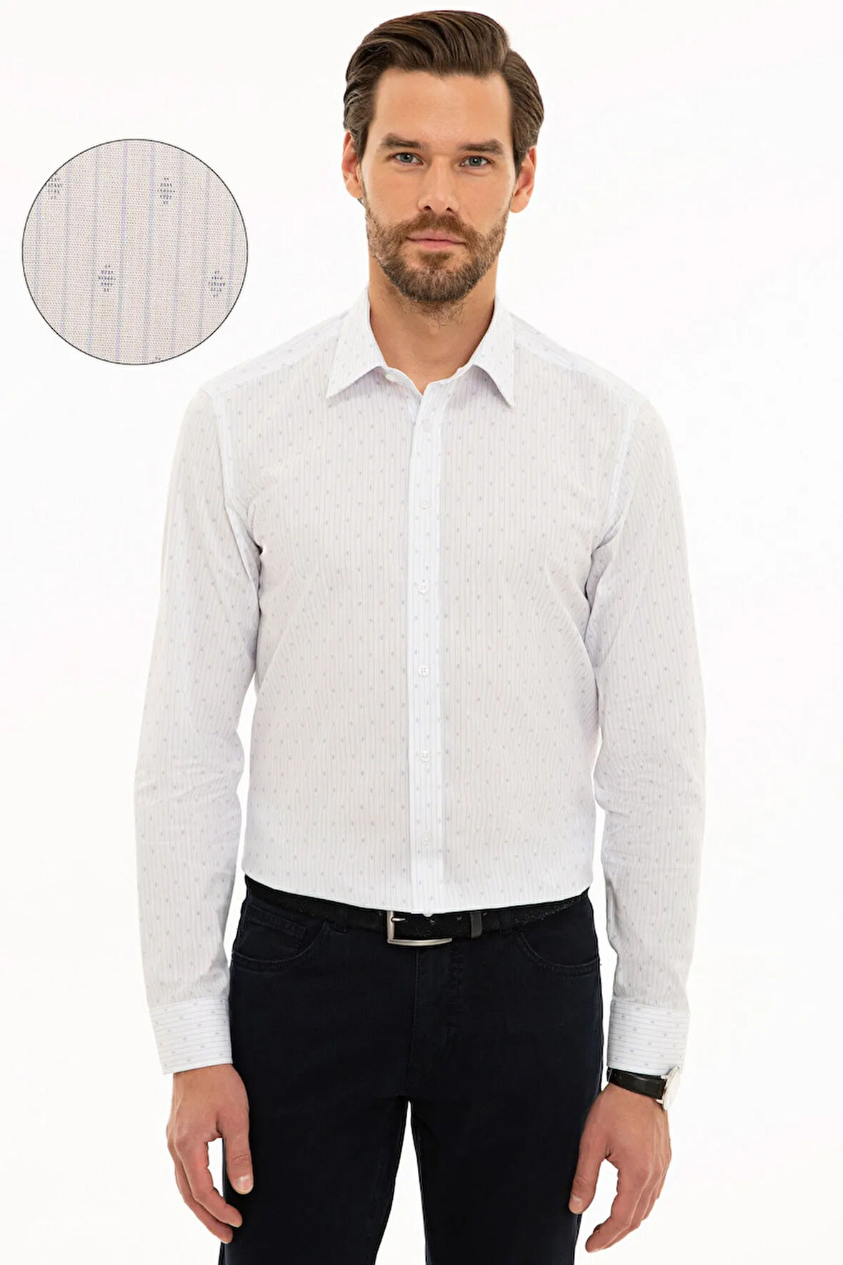 Beyaz Slim Fit Gömlek