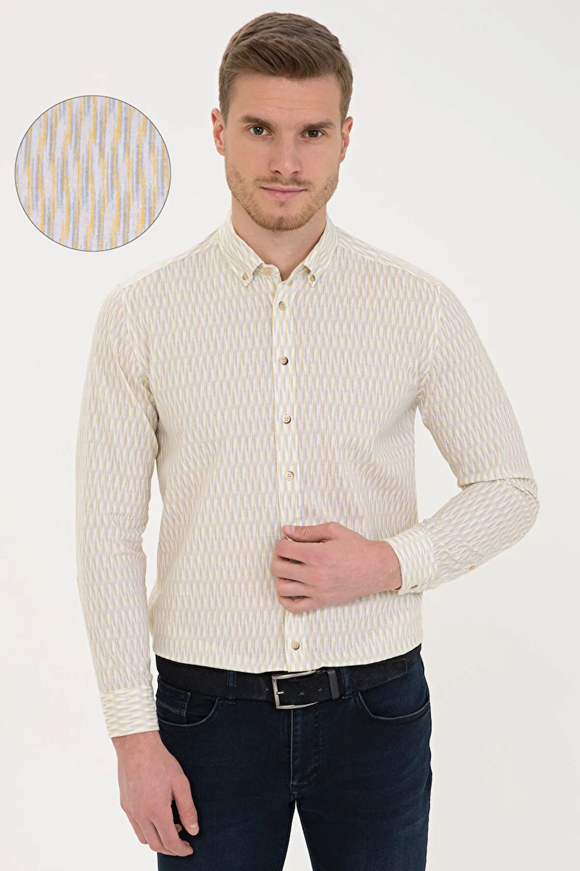 Sarı Regular Fit Gömlek