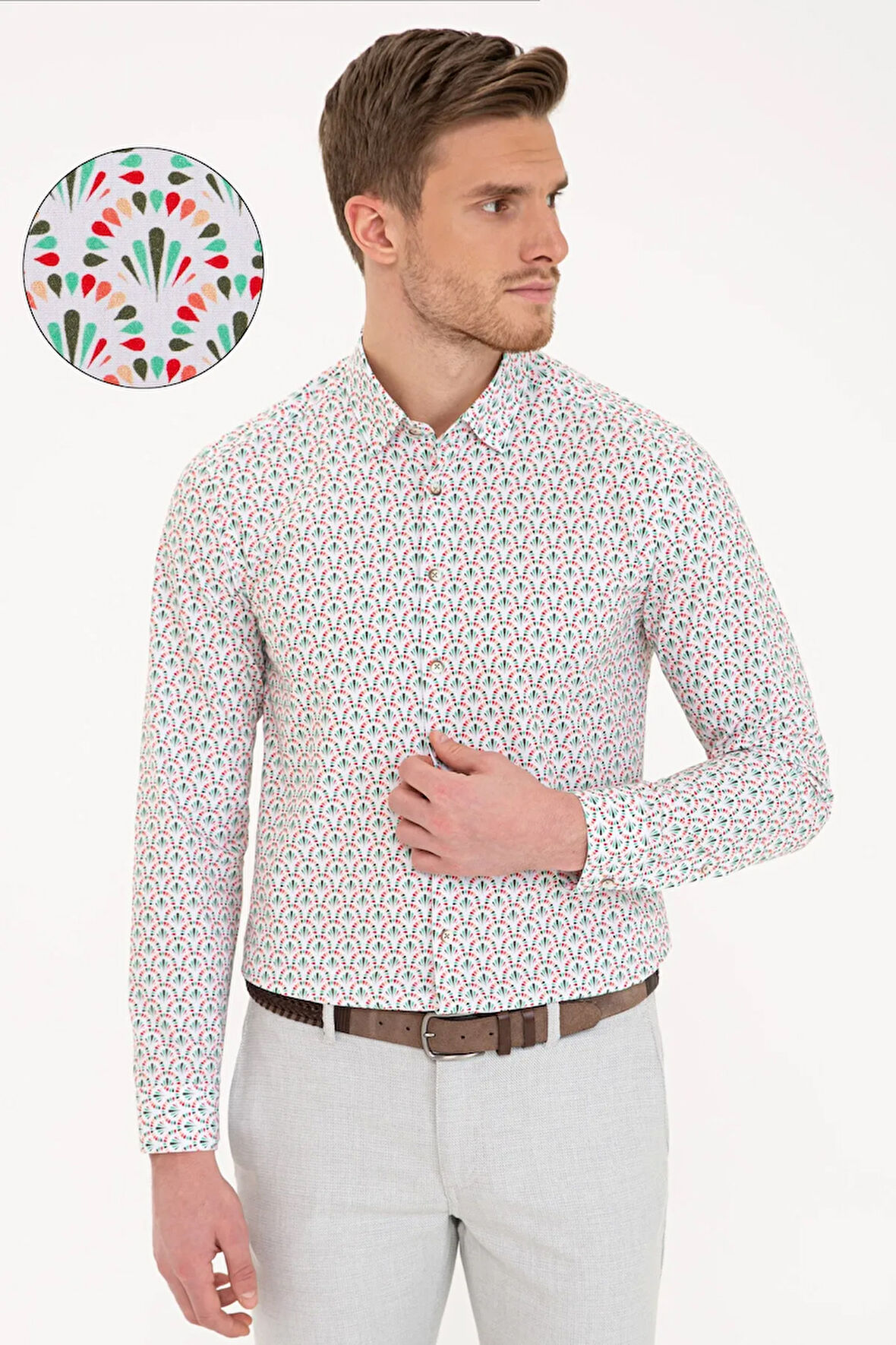 Lacivert Slim Fit Gömlek