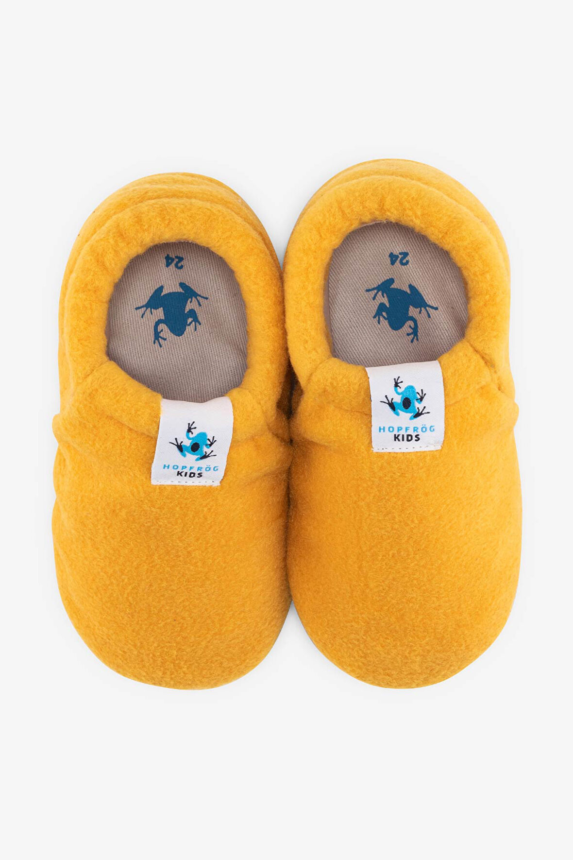 Polar Fleece Sarı Polar Barefoot Patik (Hediye Seti)