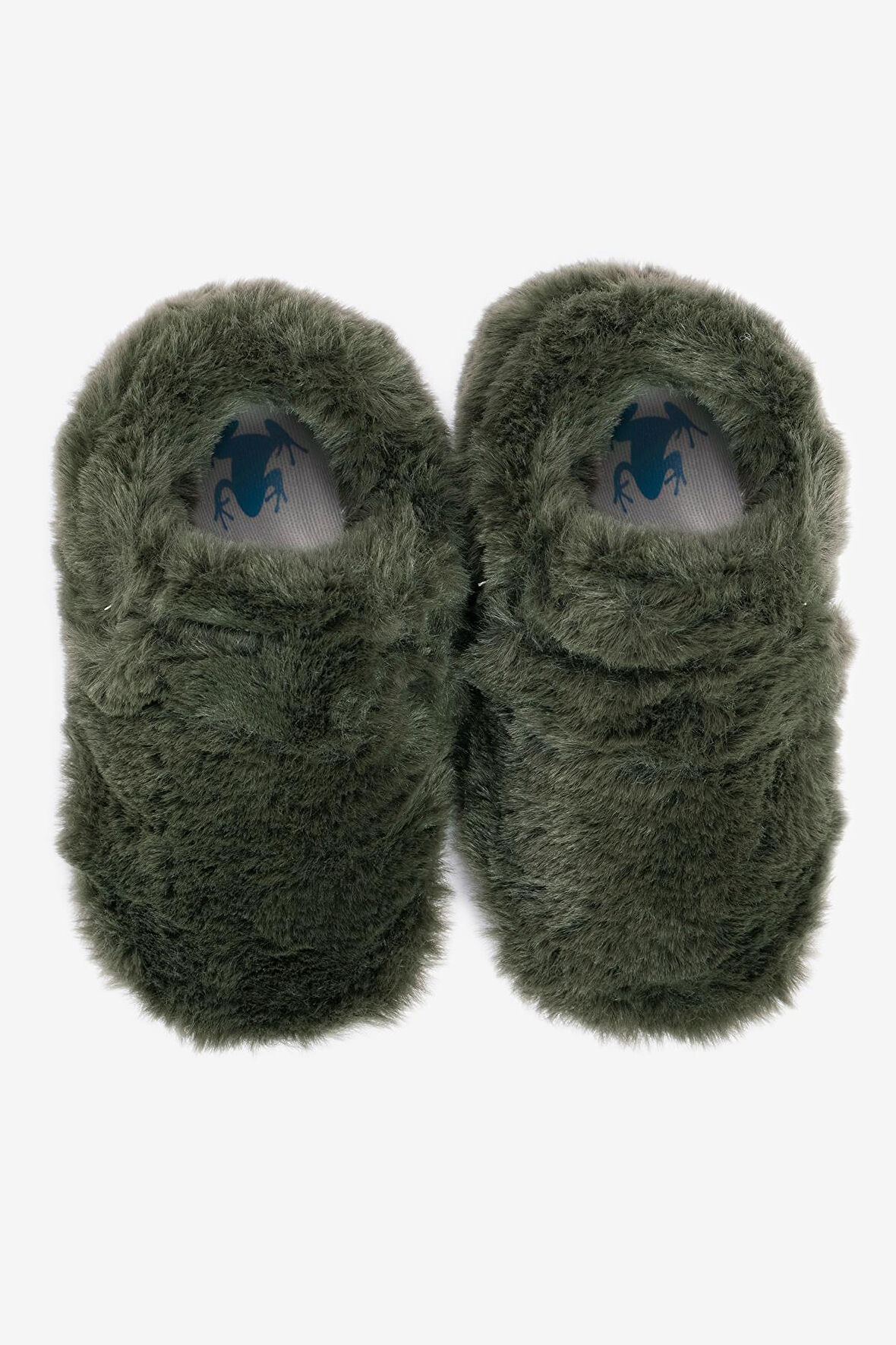 Furry Furry Haki Kürk Barefoot Patik (Hediye Seti)