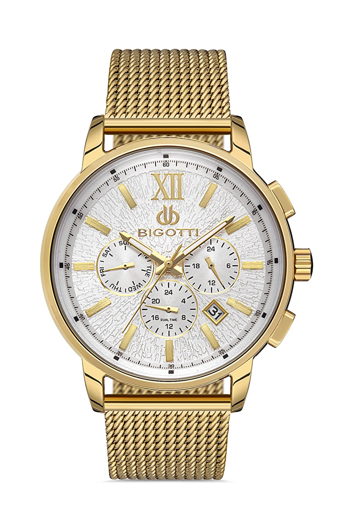 Bigotti Erkek Kol Saati ESBG.B.10352.4 Hasır Kordon 44 mm Kasa Çapı