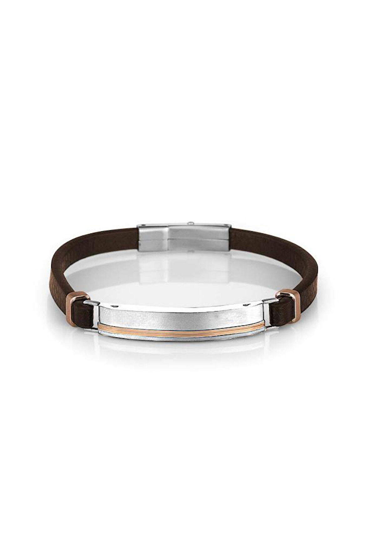 Santa Barbara Polo Racquet Club SBJ.6.2017.2 Sportif Tasarım Deri Kahverengi Erkek Bileklik