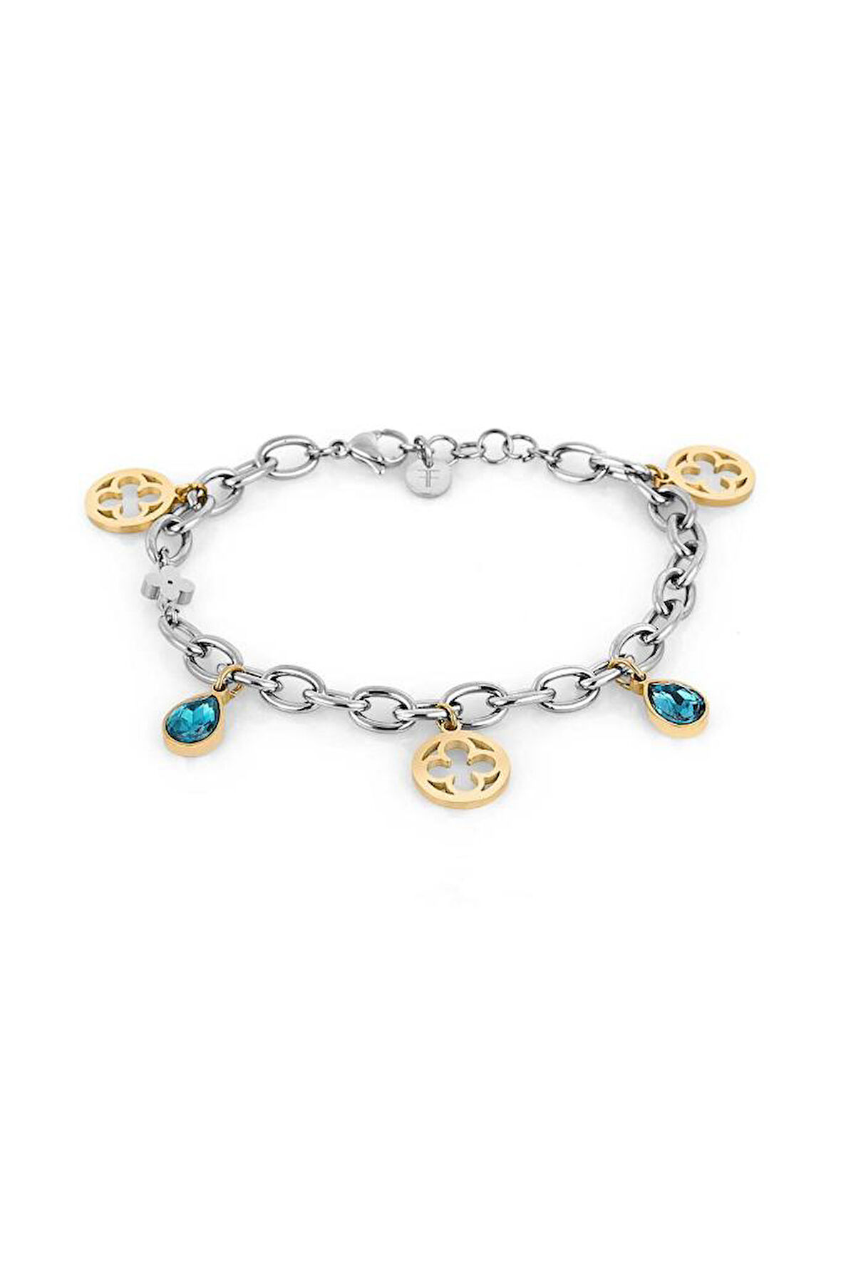 Freelook FRJ.3.3065.2 Taşlı Tasarım Paslanmaz Çelikten Üretilme Metalik Renk Kadın Bileklik