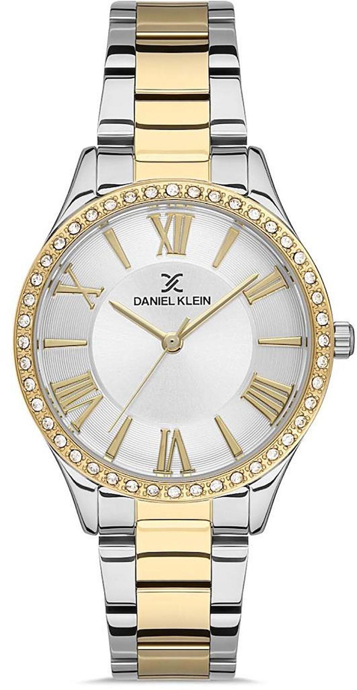DANIEL KLEIN DK102-DKE.1.10290-5 ALTIN KAPLAMA TAŞLI KADIN KOL SAATİ