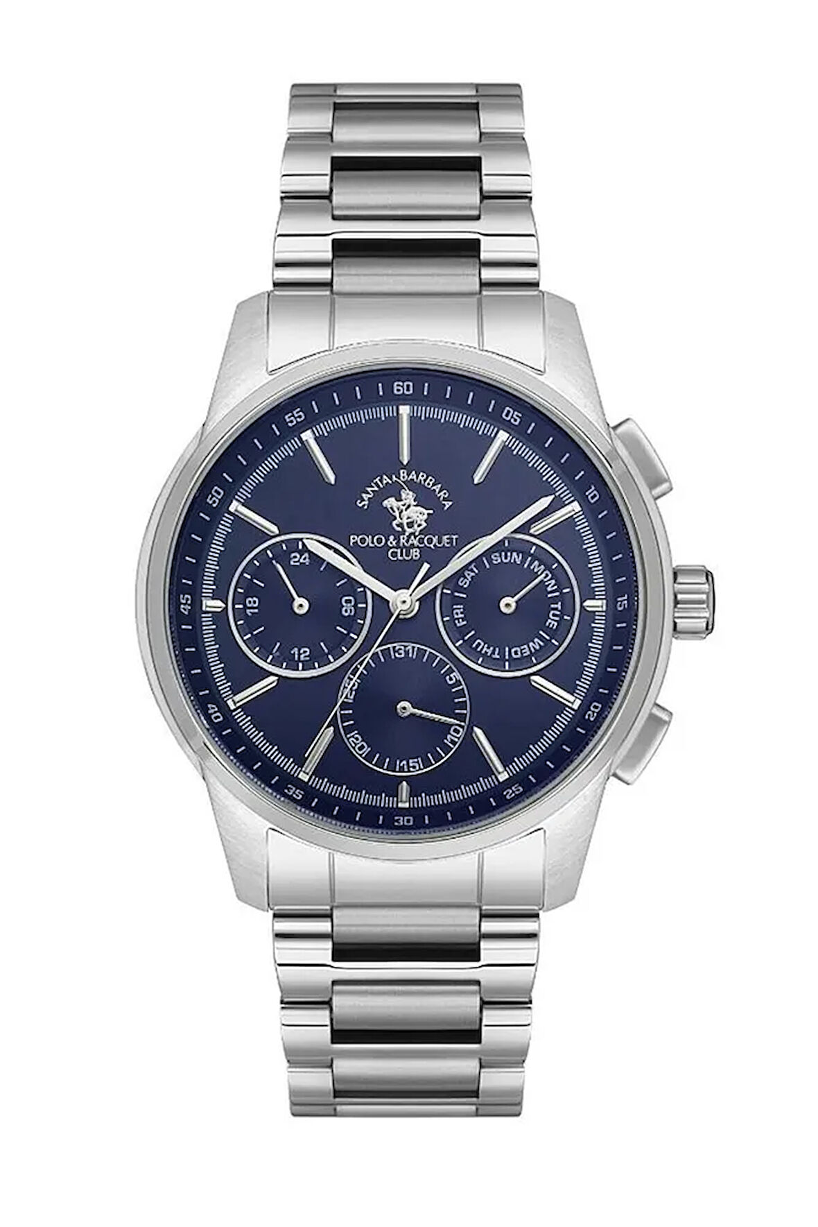 Santa Barbara Polo Racquet Club SB.1.10512-3 Fonksiyonlar Aktif Çelik Kasa Çelik Kordon Metalik Erke