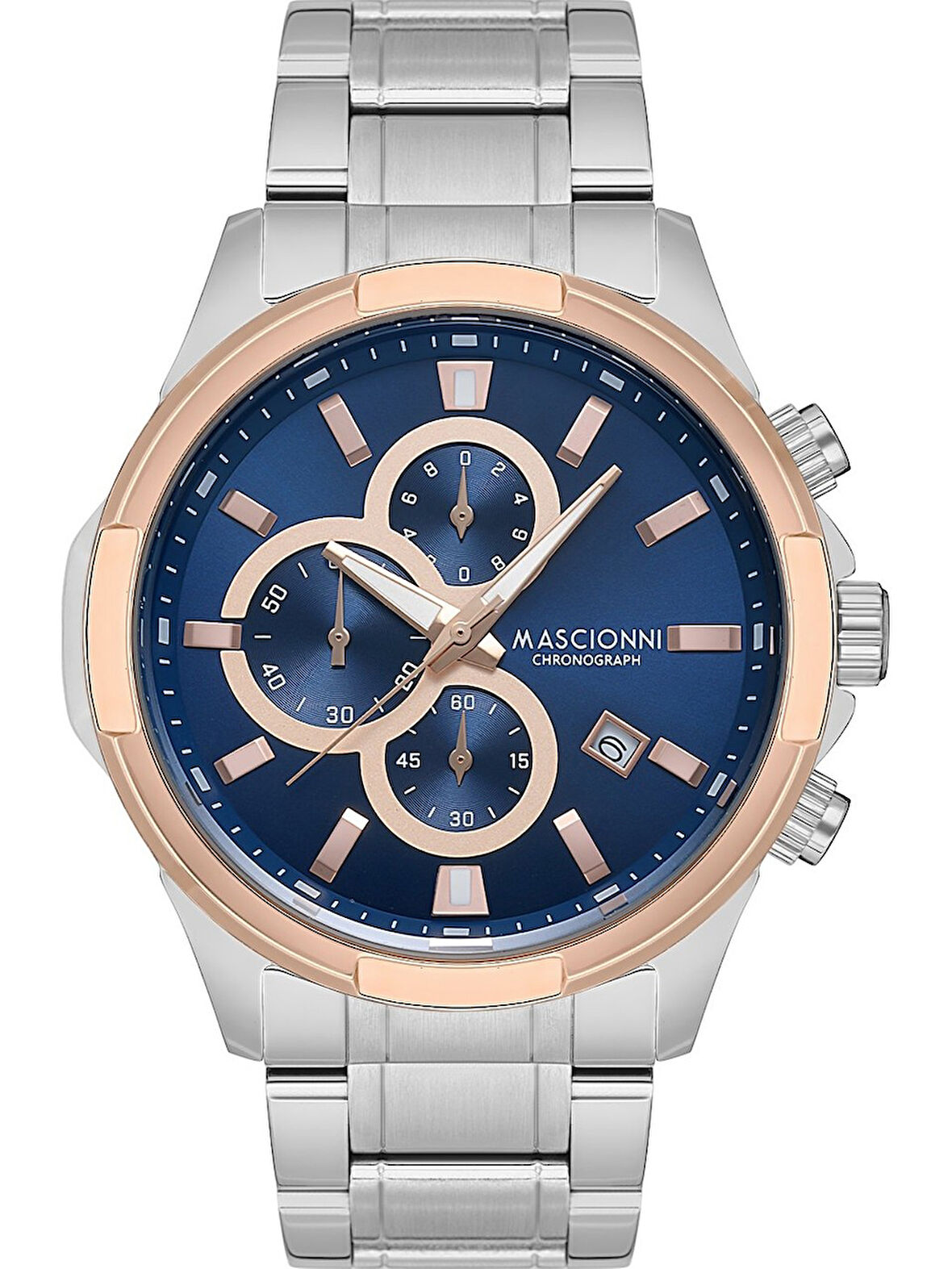 Mascionni Gümüş Çelik Kordon Erkek Kol Saati LM.1.2189.05