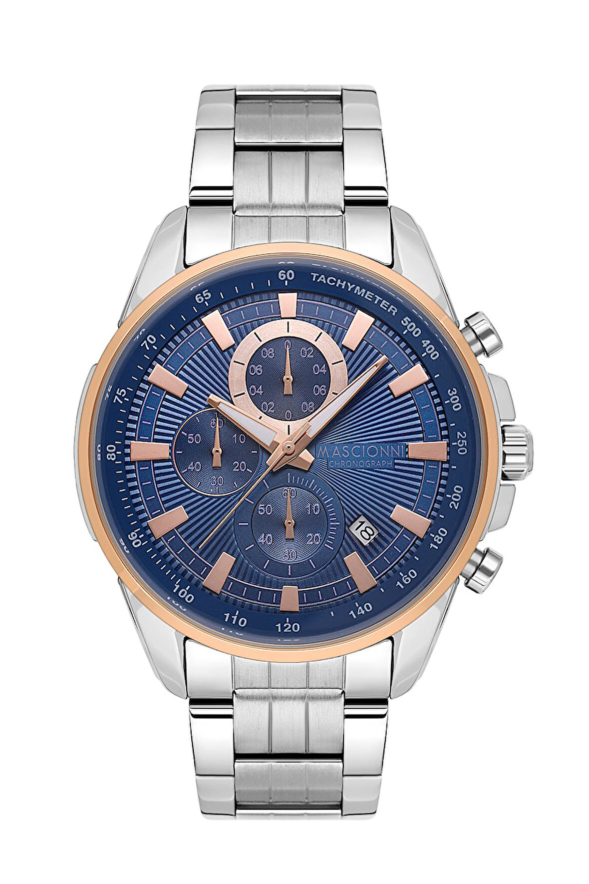 Mascionni Gümüş Çelik Kordon Erkek Kol Saati LM.1.2190.04