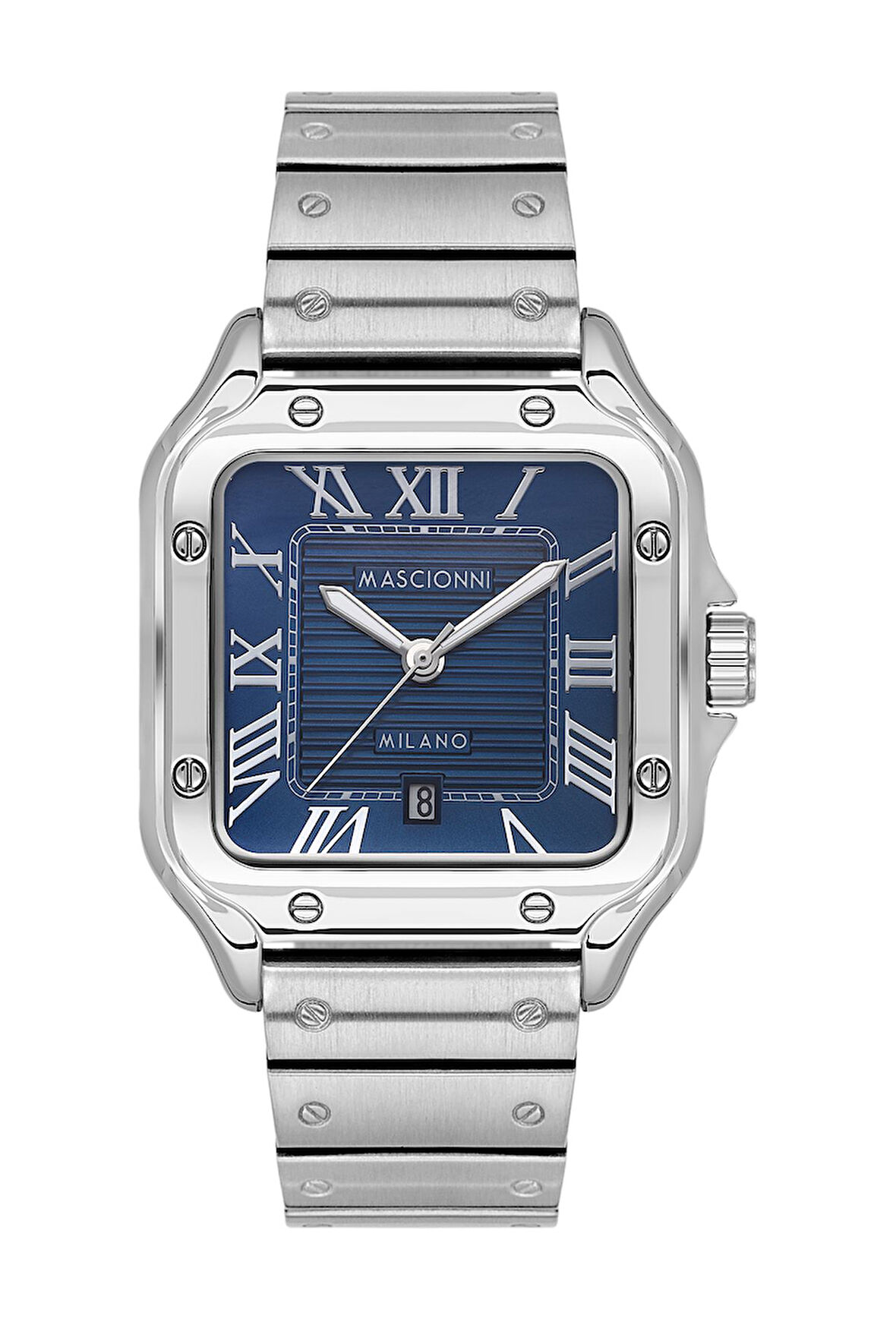 Mascionni Gümüş Çelik Kordon Erkek Kol Saati LM.1.1287.3