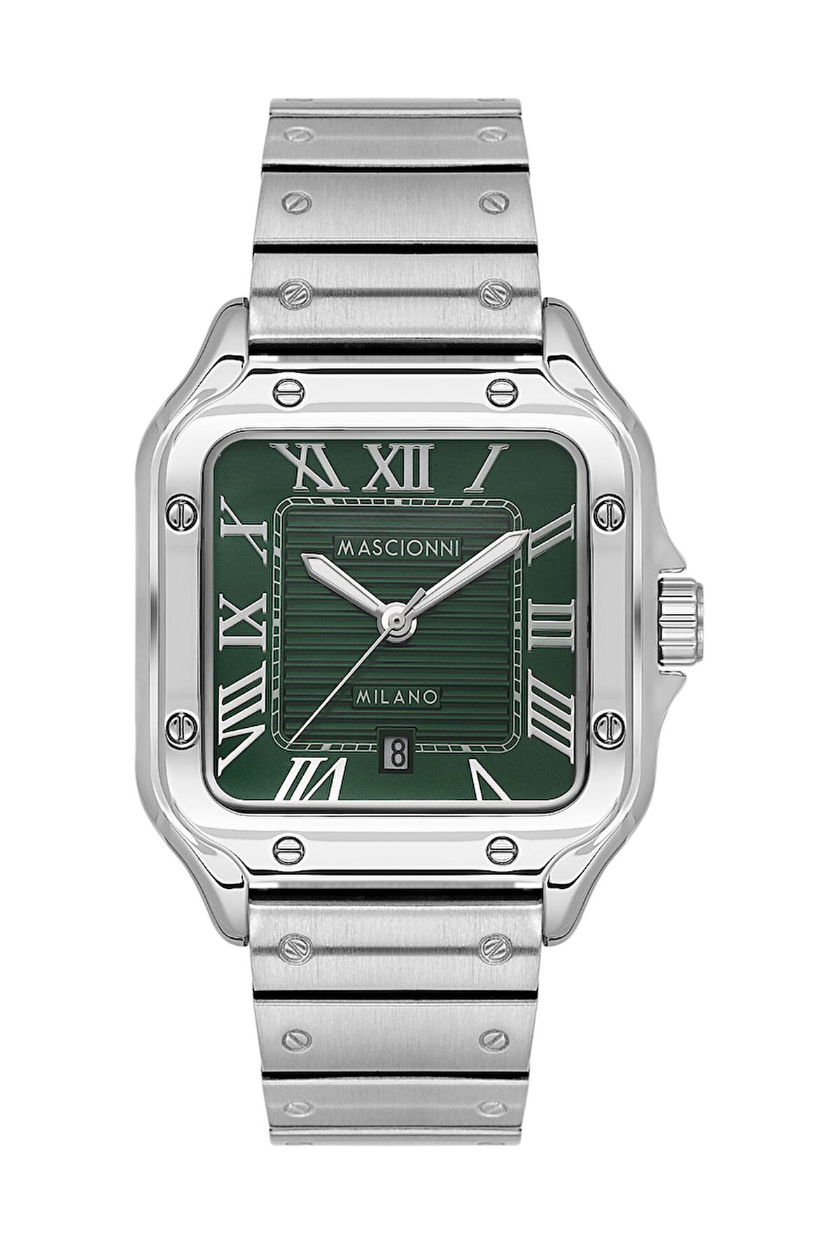 Mascionni Gümüş Çelik Kordon Erkek Kol Saati LM.1.1287.4