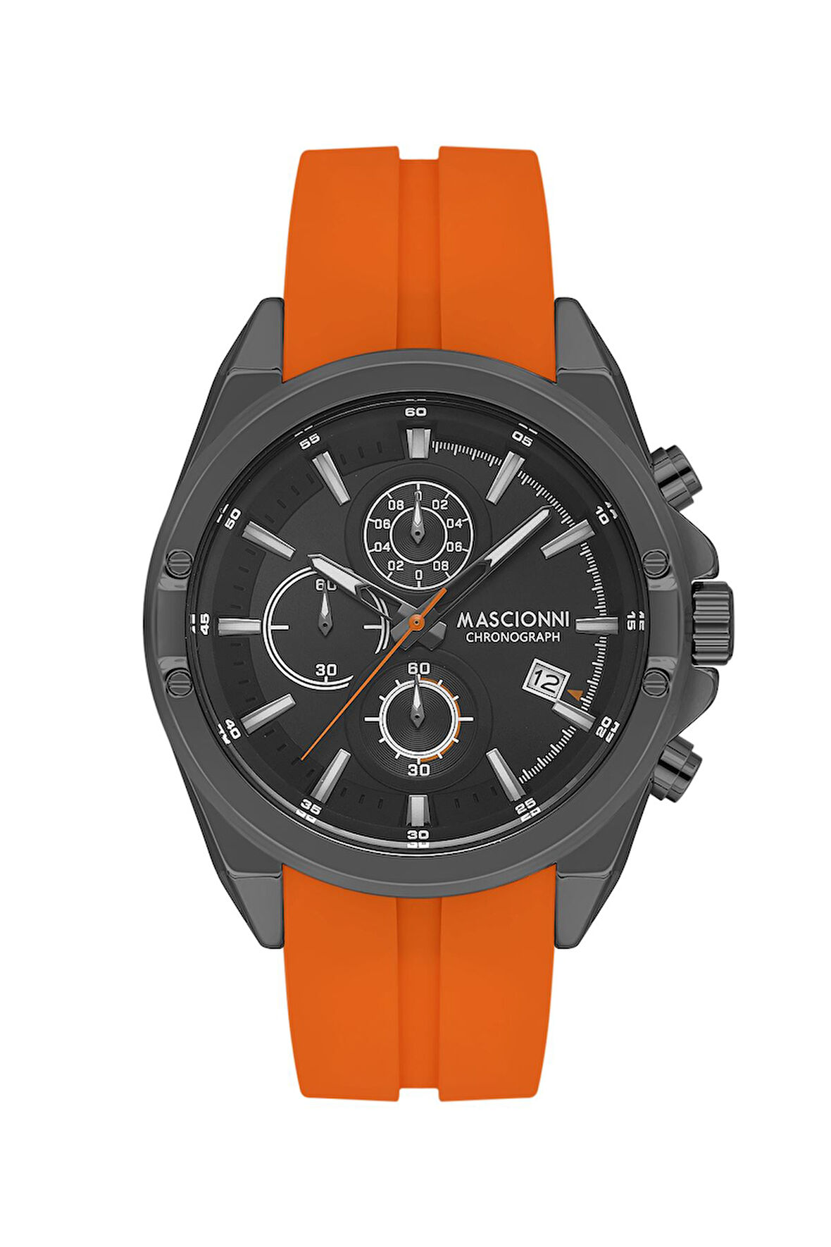 Mascionni Turuncu Silikon Kordon Erkek Kol Saati LM.1.2300S.5