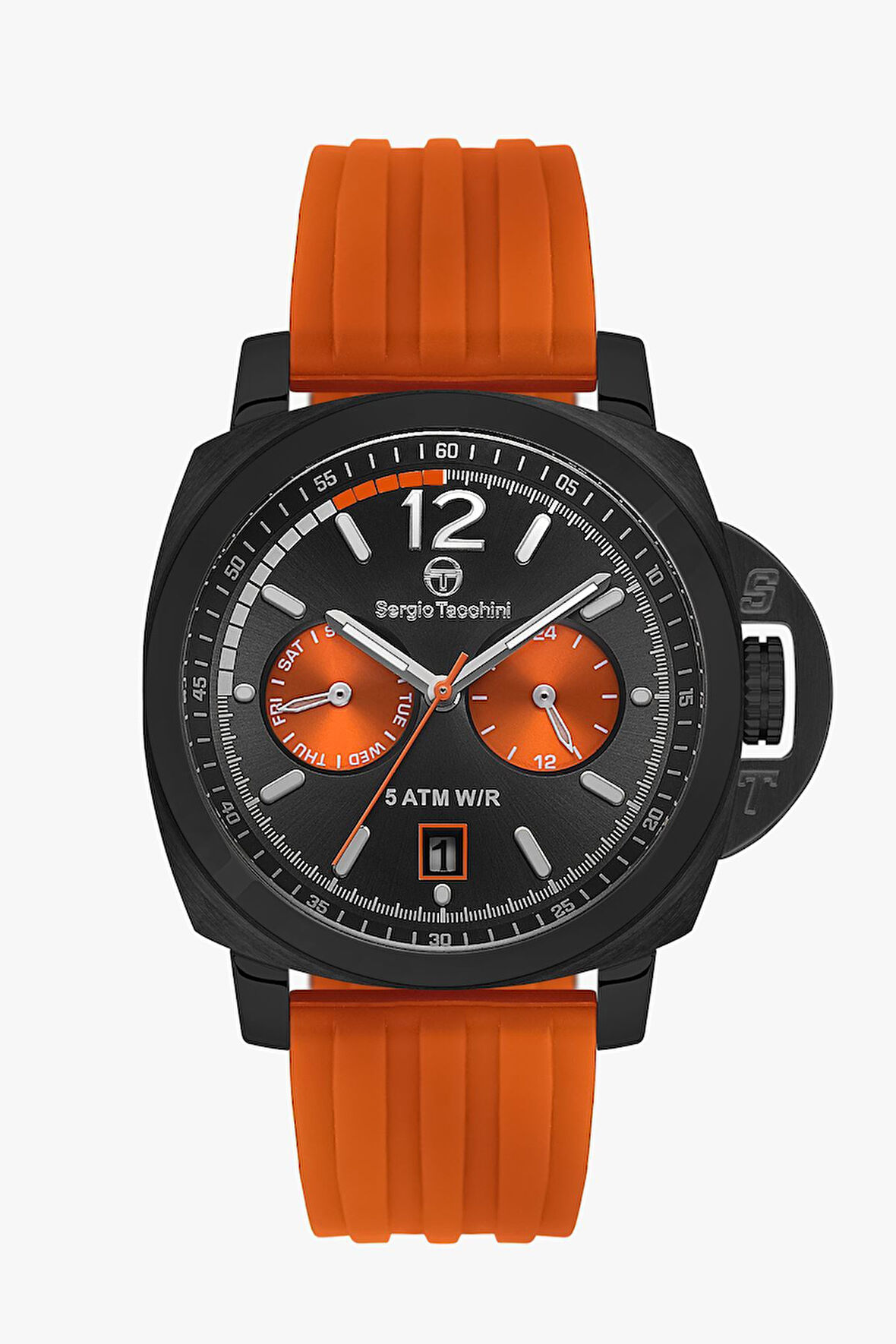 Sergio Tacchini Erkek Kol Saati ESST.B.10414-4, Silikon Kordon, 43 mm Kasa Çapı