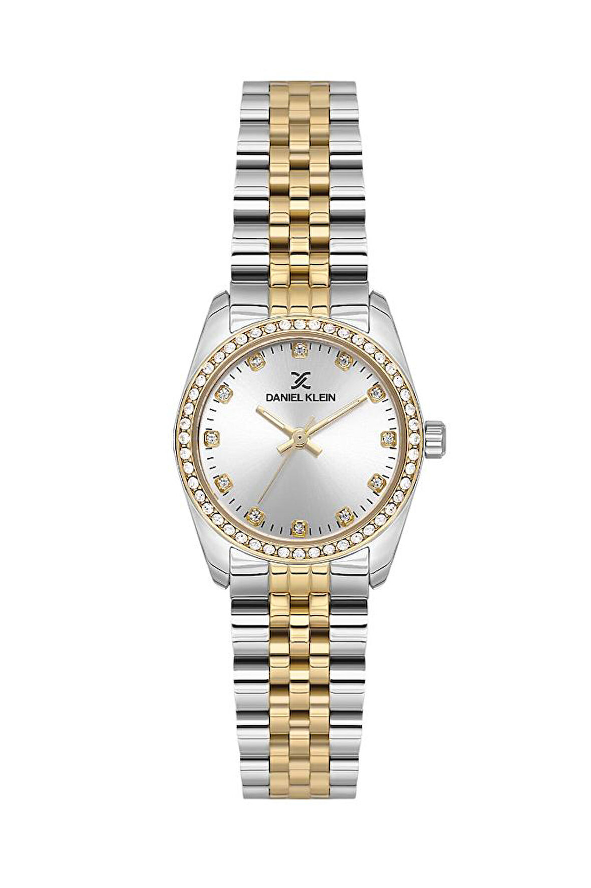 Daniel Klein DK.2.2266-06 Taşlı Tasarım 3 Atm Su Geçirmezlik Metalik-Altın Renk Kadın Kol Saati