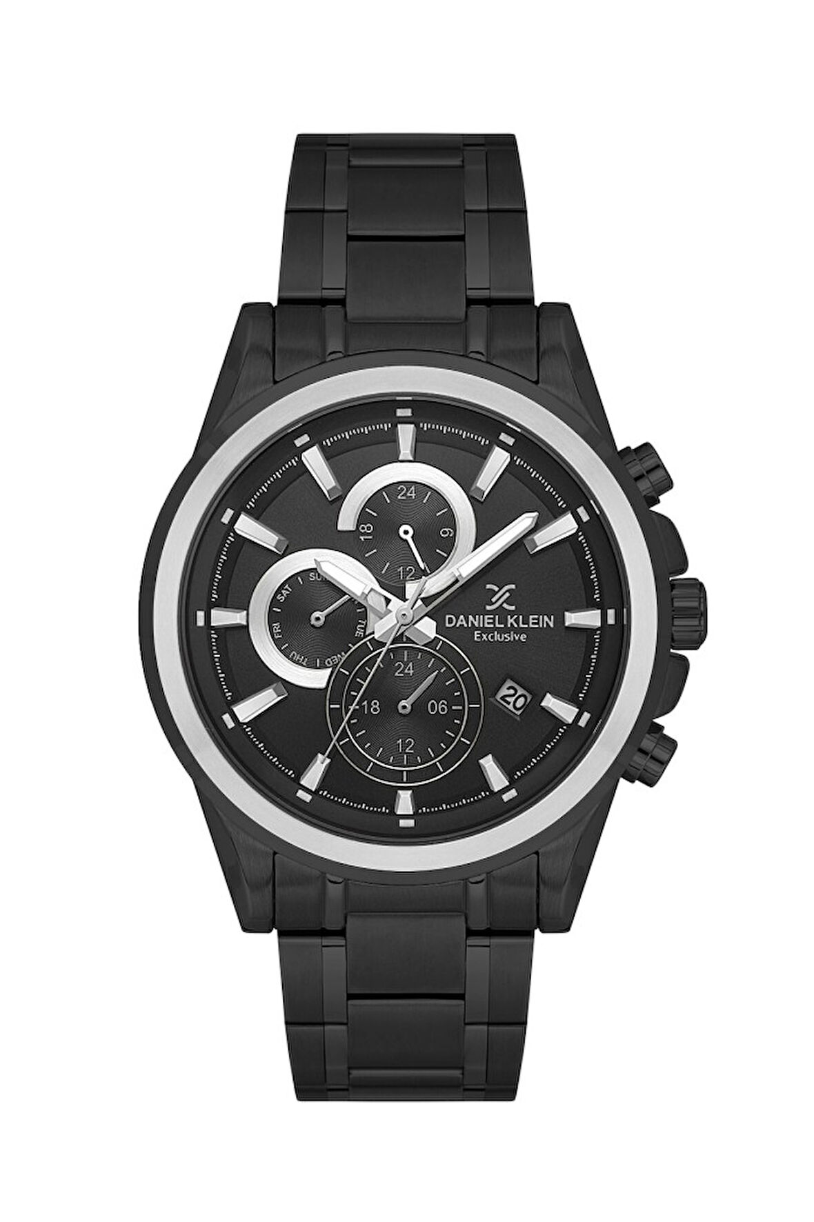 Daniel Klein DK.3.10047-6 Çelik Kasa Çelik Kordon 5 Atm Suya Dayanıklı Siyah Renk Erkek Kol Saati