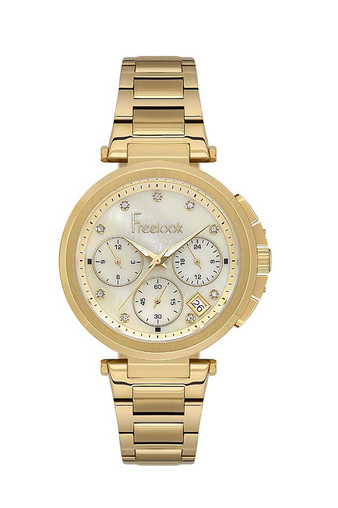 Freelook FL.1.10448-2 Fonsiyonlar Aktif Altın Kadın Kol Saati