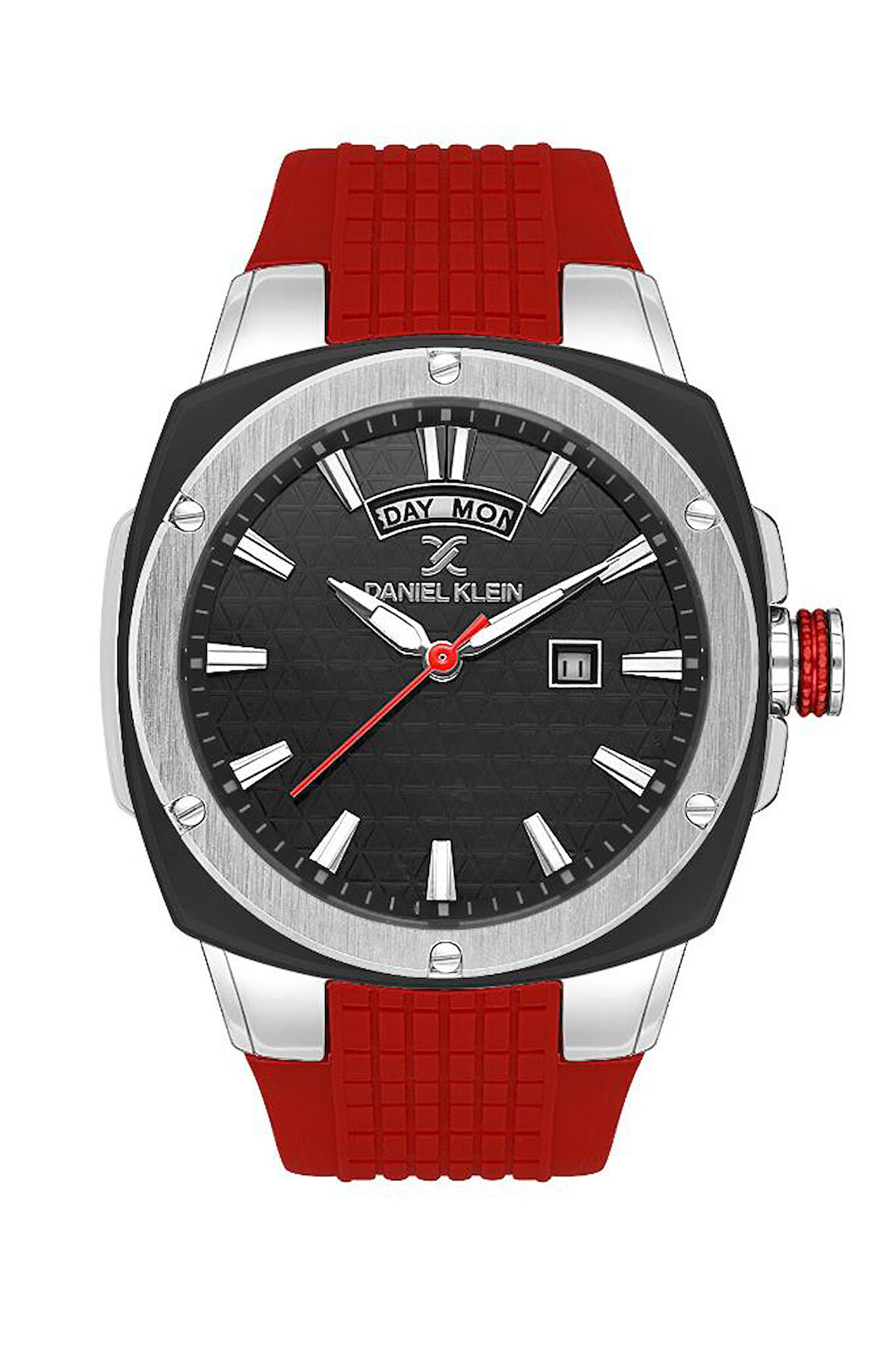 Daniel Klein DK.1.13650-2 Silikon Kordonlu Kırmızı Erkek Kol Saati
