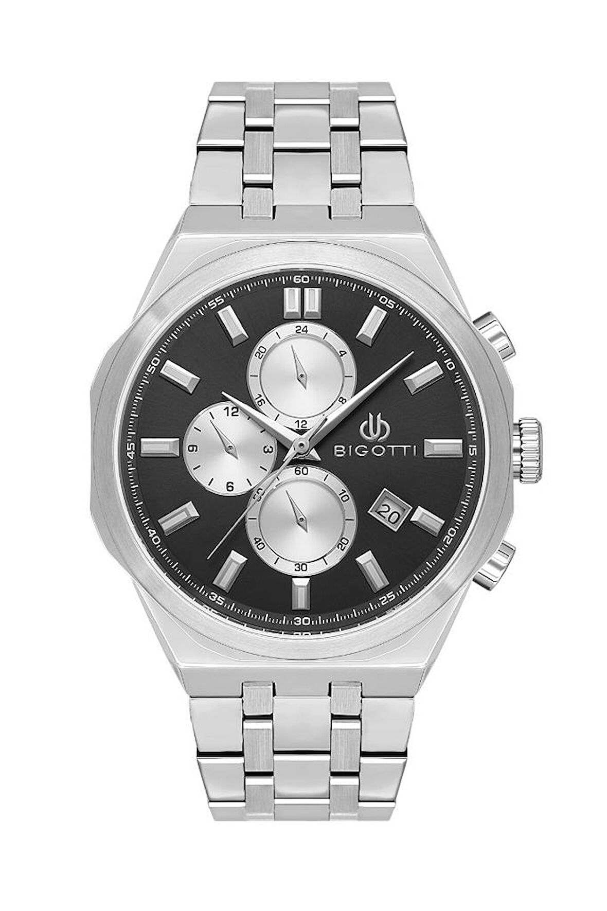 Bigotti BG.1.10567-2 Çelik Kaplama Fonksiyonlar Aktif Metalik Erkek Kol Saati