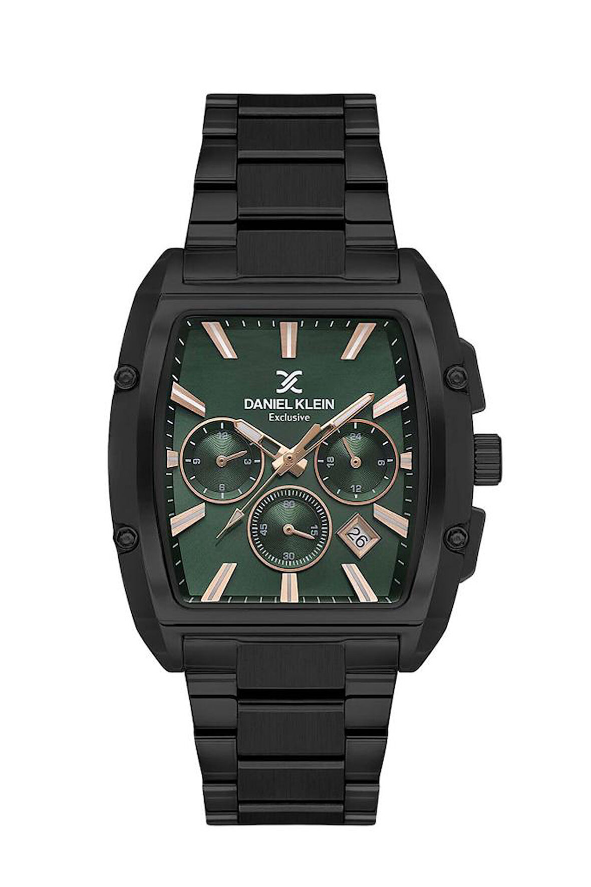 Daniel Klein DK.1.13801-4 Exclusive Tüm Fonksiyonları Aktif Suya Dayanıklı Çelik Kaplama Siyah Erkek Kol Saati